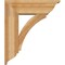 Ekena Millwork Thorton Traditional Rough Sawn Bracket w/ Offset Brace, Western Red Cedar, 8"W x 24"D x 28"H BKT0806X24X28THR01RWR - alternate 2